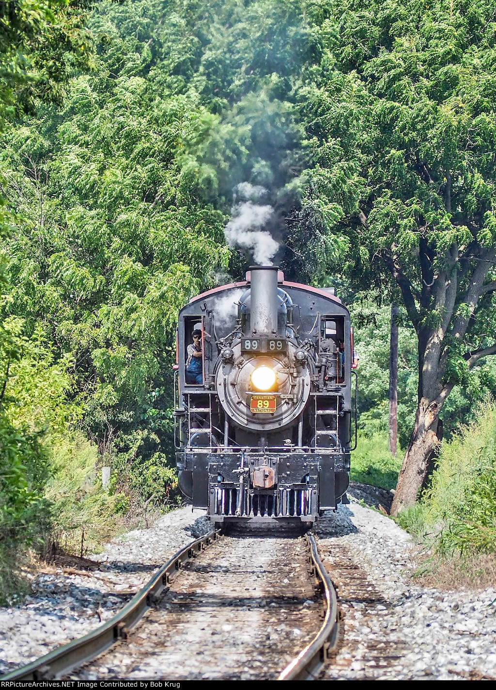 SRR 89 approaching Carpenters on an uphill grade